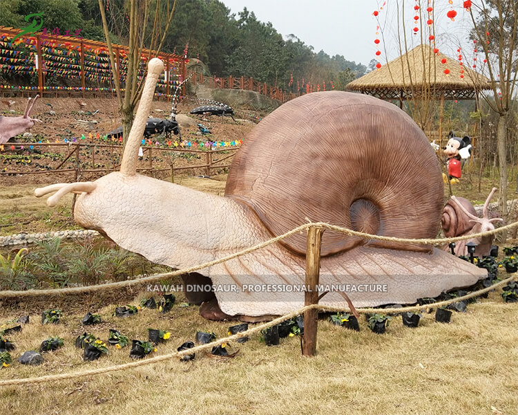 广场装饰软体硅胶电动蜗牛模型