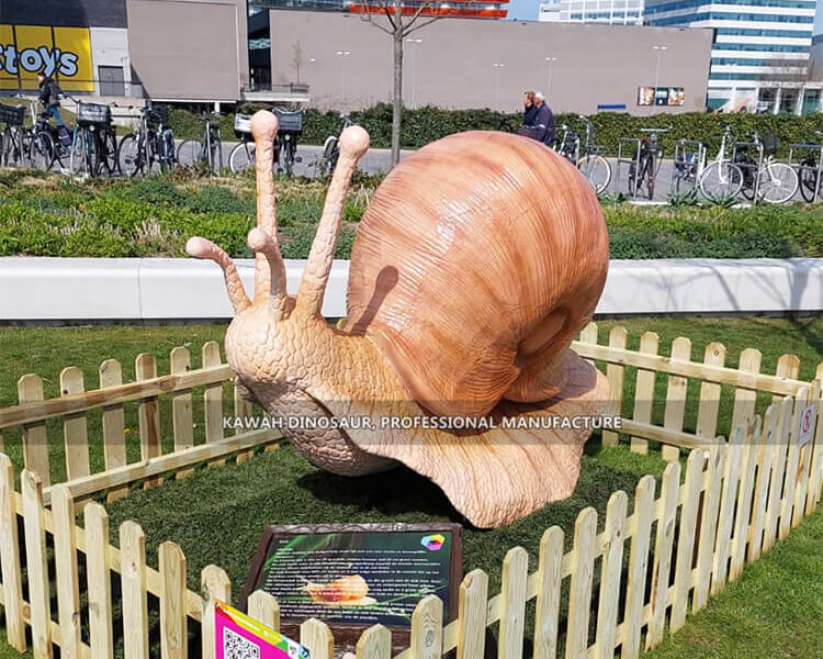 广场装饰软体硅胶电动蜗牛模型