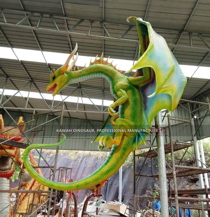 博物馆模型仿真电动恐龙模型-仿真西方龙