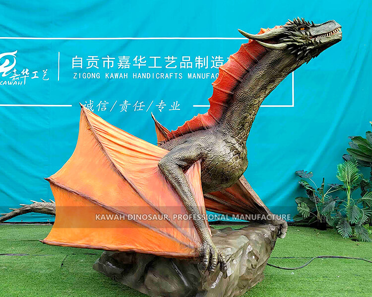 为展览定制逼真的仿真西方龙